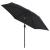Umbrelă de soare de exterior cu stâlp metalic, negru, 300 cm GartenMobel Dekor