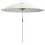 Umbrelă de soare de exterior, stâlp aluminiu, nisipiu, 270 cm GartenMobel Dekor