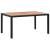 Set mobilier de exterior 7 piese negru poliratan lemn acacia GartenMobel Dekor