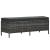 Set mobilier de grădină cu perne, 3 piese, gri, poliratan GartenMobel Dekor