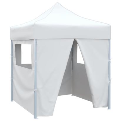 Cort de petrecere pliabil cu 4 pereți, alb, 2 x 2 m, oțel GartenMobel Dekor