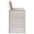 Scaune de Dining pentru Grădină 2 pcs Alb și taupe PP GartenMobel Dekor
