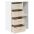 Bufet cu sertar Alb 60 x 33,5 x 84 cm GartenMobel Dekor