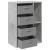 Bufet cu sertar Gri din beton 60 x 33,5 x 84 cm GartenMobel Dekor