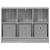 Bufet cu sertar Gri Sonoma 73,5 x 22,5 x 53,5 cm GartenMobel Dekor
