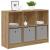 Bufet cu sertar Stejar Artizanal 88,5 x 27,5 x 63,5 cm GartenMobel Dekor