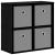 Bufet cu sertar Stejar Negru 49,5 x 22 x 47 cm GartenMobel Dekor