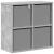 Bufet cu sertar Gri din beton 49,5 x 22 x 47 cm GartenMobel Dekor