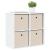 Bufet cu sertar Alb 59,5 x 27 x 57 cm GartenMobel Dekor