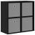 Bufet cu sertar Stejar Negru 59,5 x 27 x 57 cm GartenMobel Dekor