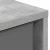 Bufet cu sertar Gri din beton 59,5 x 27 x 57 cm GartenMobel Dekor
