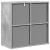 Bufet cu sertar Gri din beton 59,5 x 27 x 57 cm GartenMobel Dekor