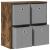 Bufet cu sertar Stejar fumuriu 59,5 x 27 x 57 cm GartenMobel Dekor