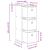 Bufet cu sertar Alb 25,5 x 22 x 69,5 cm GartenMobel Dekor