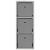 Bufet cu sertar Gri din beton 25,5 x 22 x 69,5 cm GartenMobel Dekor