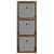 Bufet cu sertar Stejar fumuriu 25,5 x 22 x 69,5 cm GartenMobel Dekor