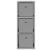 Bufet cu sertar Gri Sonoma 25,5 x 22 x 69,5 cm GartenMobel Dekor