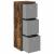 Bufet cu sertar Stejar fumuriu 30,5 x 27 x 84,5 cm GartenMobel Dekor