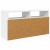 Bucătărie joasă cu sertar Alb 72 x 22,5 x 38 cm GartenMobel Dekor