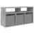 Bucătărie joasă cu sertar Gri din beton 72 x 22,5 x 38 cm GartenMobel Dekor
