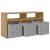 Bucătărie joasă cu sertar Stejar Artizanal 72 x 22,5 x 38 cm GartenMobel Dekor