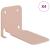 Raft suspendat cu raft Pe perete 4 pcs Roz 6 x 10,8 x 6,6 cm GartenMobel Dekor
