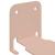 Raft suspendat cu raft Pe perete 8 pcs Roz 6 x 10,8 x 6,6 cm GartenMobel Dekor