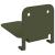 Raft suspendat cu raft 24 pcs Verde măsliniu 6 x 10,8 x 6,6 cm GartenMobel Dekor