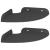 Raft suspendat cu raft cu depozitare 2 pcs Negru 15 x 15 x 2 cm GartenMobel Dekor