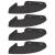 Raft suspendat cu raft cu depozitare 4 pcs Negru 15 x 15 x 2 cm GartenMobel Dekor