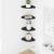 Raft suspendat cu raft cu depozitare 4 pcs Negru 15 x 15 x 2 cm GartenMobel Dekor