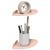 Raft suspendat cu raft cu depozitare 2 pcs Roz 15 x 15 x 2 cm GartenMobel Dekor