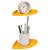 Raft suspendat cu raft 2 pcs Galben muștar 15 x 15 x 2 cm GartenMobel Dekor