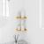Raft suspendat cu raft 2 pcs Galben muștar 15 x 15 x 2 cm GartenMobel Dekor