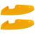 Raft suspendat cu raft 2 pcs Galben muștar 15 x 15 x 2 cm GartenMobel Dekor