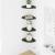 Raft suspendat cu raft 4 pcs Verde măsliniu 15 x 15 x 2 cm GartenMobel Dekor