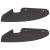 Raft suspendat cu raft cu depozitare 2 pcs Negru 18 x 18 x 2 cm GartenMobel Dekor