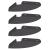 Raft suspendat cu raft cu depozitare 4 pcs Negru 18 x 18 x 2 cm GartenMobel Dekor