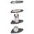 Raft suspendat cu raft 4 pcs Antracit 18 x 18 x 2 cm GartenMobel Dekor