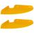Raft suspendat cu raft 2 pcs Galben muștar 18 x 18 x 2 cm GartenMobel Dekor