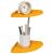 Raft suspendat cu raft 2 pcs Galben muștar 18 x 18 x 2 cm GartenMobel Dekor