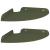 Raft suspendat cu raft 2 pcs Verde măsliniu 18 x 18 x 2 cm GartenMobel Dekor