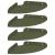 Raft suspendat cu raft 4 pcs Verde măsliniu 18 x 18 x 2 cm GartenMobel Dekor