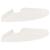 Raft suspendat cu raft cu depozitare 2 pcs Alb 18 x 18 x 2 cm GartenMobel Dekor
