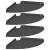 Raft suspendat cu raft cu depozitare 4 pcs Negru 24 x 24 x 2 cm GartenMobel Dekor