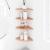 Raft suspendat cu raft cu depozitare 4 pcs Roz 24 x 24 x 2 cm GartenMobel Dekor