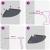Raft suspendat cu raft 2 pcs Antracit 24 x 24 x 2 cm GartenMobel Dekor