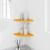 Raft suspendat cu raft 2 pcs Galben muștar 24 x 24 x 2 cm GartenMobel Dekor