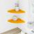 Raft suspendat cu raft 2 pcs Galben muștar 24 x 24 x 2 cm GartenMobel Dekor