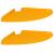 Raft suspendat cu raft 2 pcs Galben muștar 24 x 24 x 2 cm GartenMobel Dekor